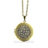 William Morris Grey and Cream Flower circa 1870  Hand Crafted Pendant