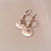 Wishing Dandelion Earrings Silver Plated Small Round Female Pendant