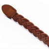 Brown White Weave Belt Hemp Rope Braid