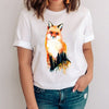 Women Graphic Mujer Camisetas Clothing Printing Fox Cartoon Animal