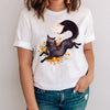 Women Graphic Mujer Camisetas Clothing Printing Fox Cartoon Animal