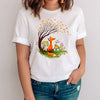 Women Graphic Mujer Camisetas Clothing Printing Fox Cartoon Animal