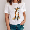 Women Graphic Mujer Camisetas Clothing Printing Fox Cartoon Animal