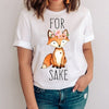 Women Graphic Mujer Camisetas Clothing Printing Fox Cartoon Animal