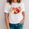 Women Graphic Mujer Camisetas Clothing Printing Fox Cartoon Animal