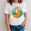 Women Graphic Mujer Camisetas Clothing Printing Fox Cartoon Animal