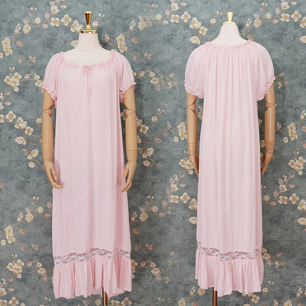 Soft Pink Rose Nightgown