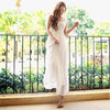 Women Slim Fit Waist Chiffon Dress  Women's Sleeveless Long Dress