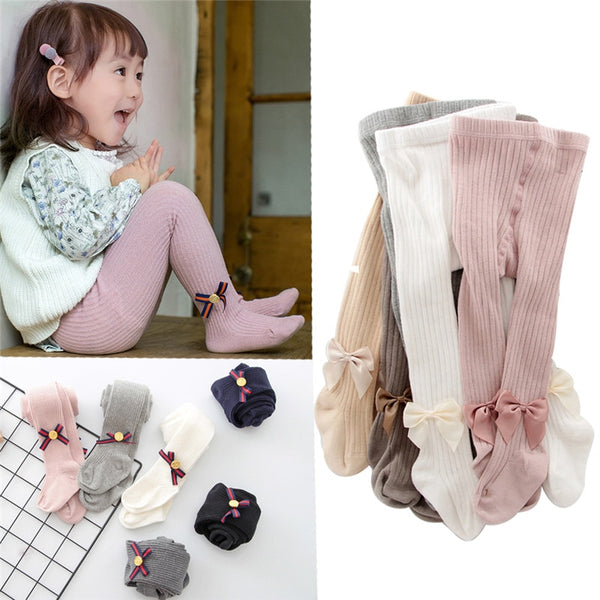 0 10 Yrs Children Spring Autumn Winter Bowknot Tights Cotton