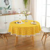 Plaid Round Tassel Tablecloth