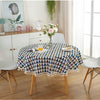 Plaid Round Tassel Tablecloth