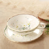 YeFine Celadon Porcelain Coffee Cups And Saucers Small Teacups
