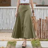 ZANZEA Patchwork Skirt Women 2021 Summer A line Midi Skirts Casual