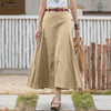 ZANZEA Patchwork Skirt Women 2021 Summer A line Midi Skirts Casual