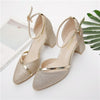 Zapatos Dama Women Fashion High Quality Silver Wedding High Heel Shoes