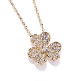 Crystal Clover Necklace