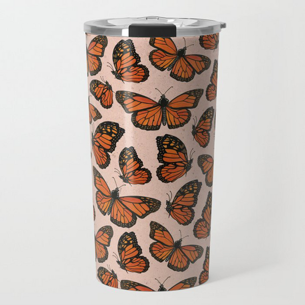 Monarch Butterfly Travel Coffee Mug