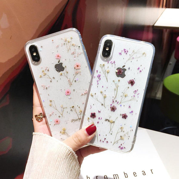 Pressed Dried Flowers iPhone Case