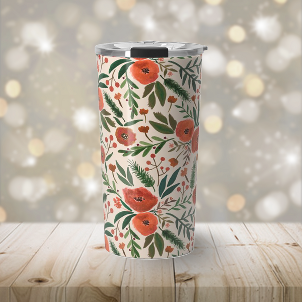 Floral Travel Coffee Mug