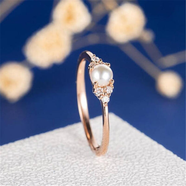 hot sale rose gold color rings for women wedding bands engagement