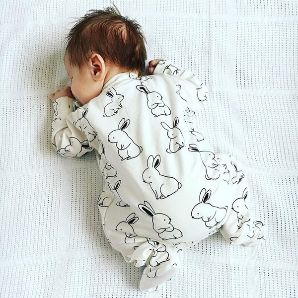 White Rabbit Cotton Baby Romper