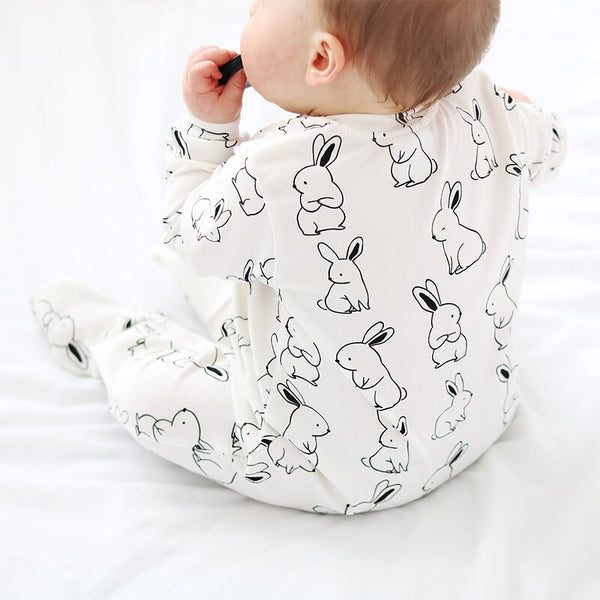 White Rabbit Cotton Baby Romper