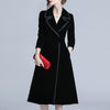 new arrival women fashion comfortable velvet trench coat professional