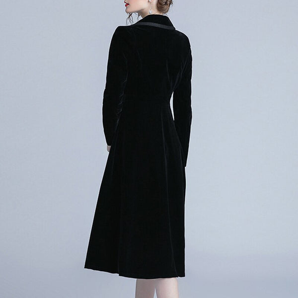 new arrival women fashion comfortable velvet trench coat professional