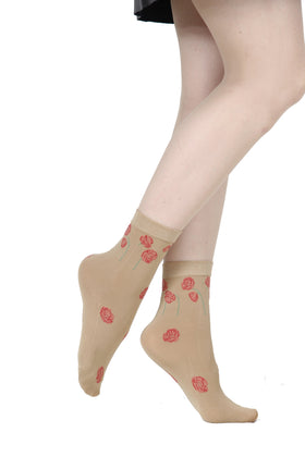 POPPY beige 60 DENIER socks for women